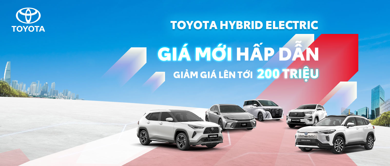 TOYOTA HYBRID ELECTRIC – GIÁ MỚI